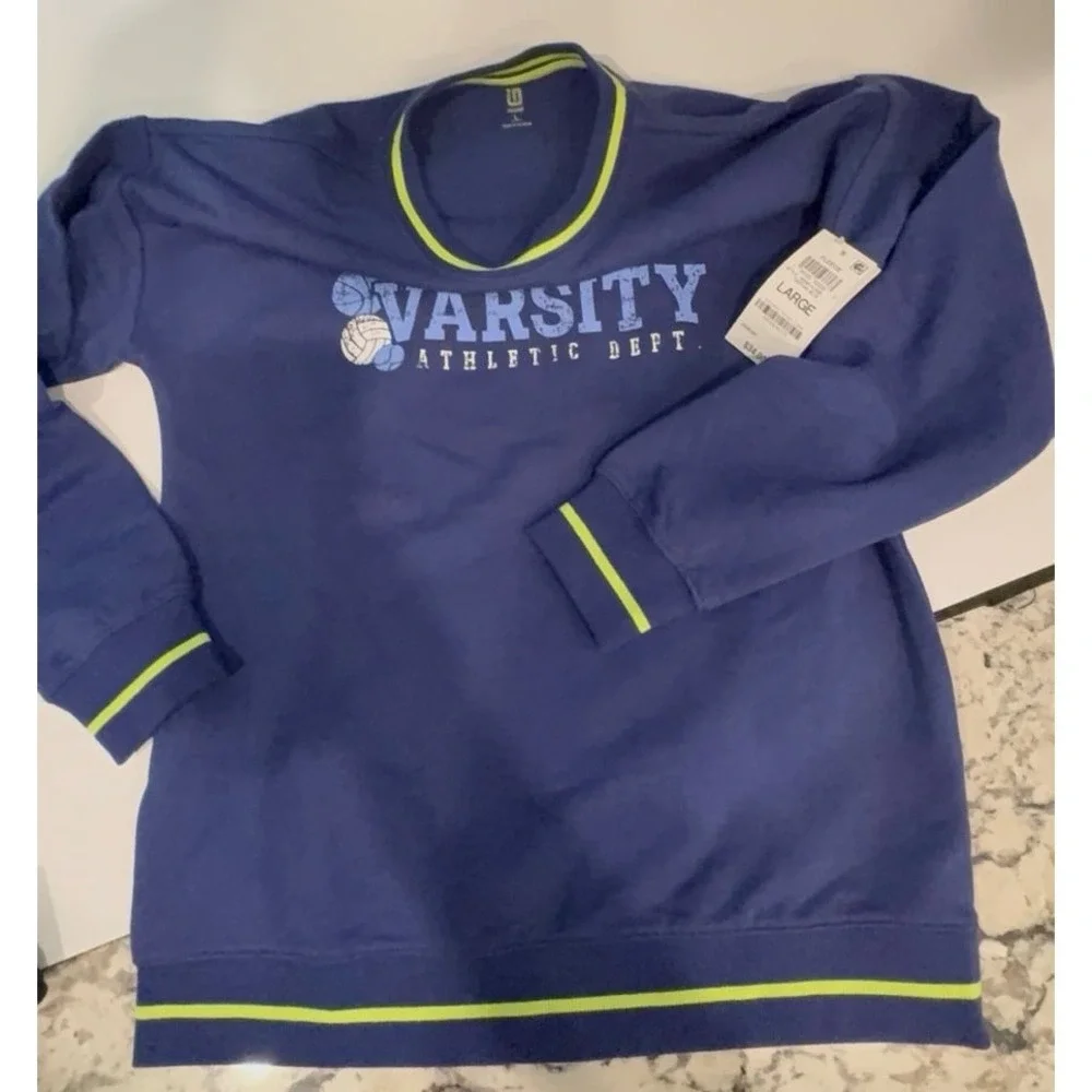 New boys size LARGE Ideology blue super soft sweatshirt.